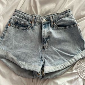 Denim shorts